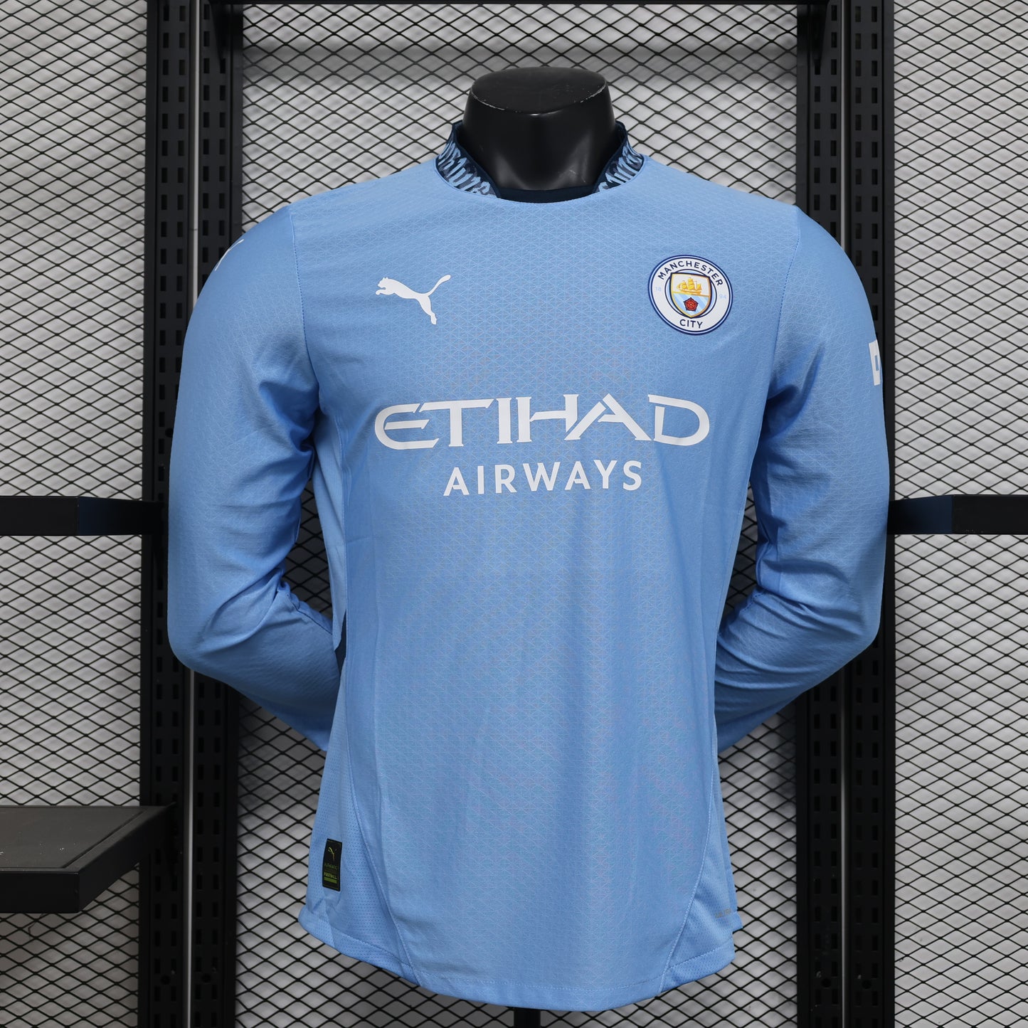 Maillot Domicile à Manches Longues Manchester City 2024/2025 Joueur S-XXL