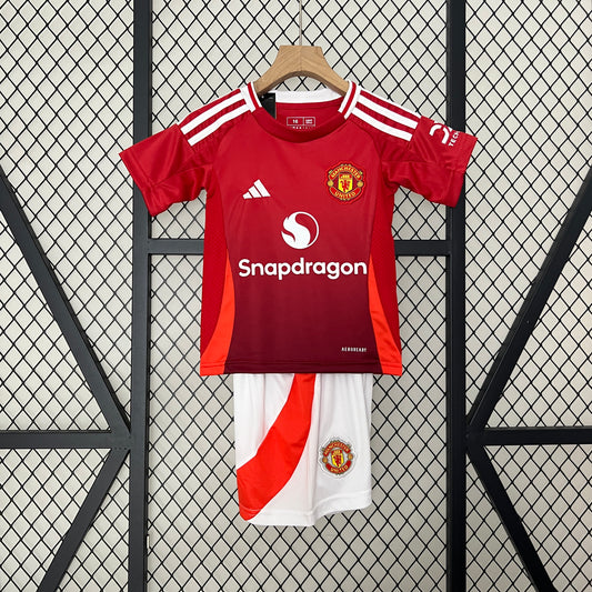 Maillot Domicile Enfant Manchester United 2024/2025 Taille : 16-28