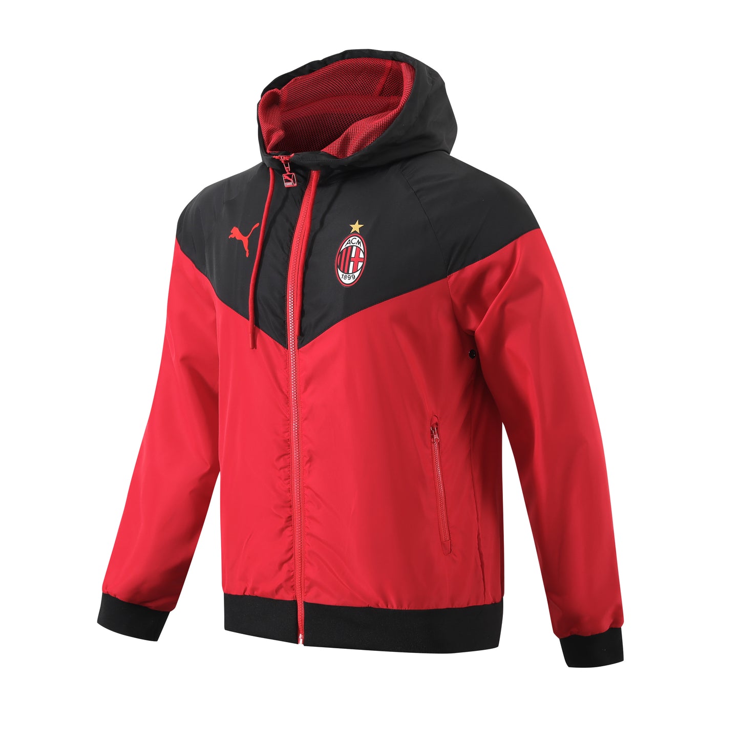 Trench coat AC Milan, disponible en tailles S à XXL.