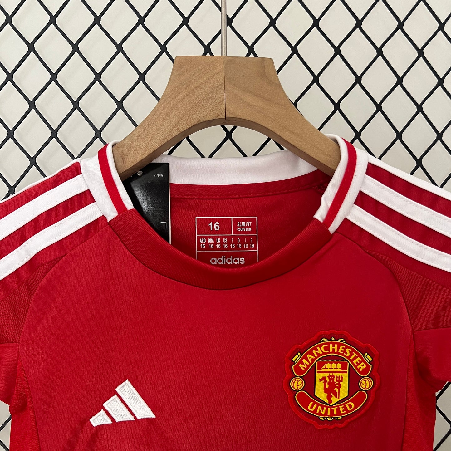 Maillot Domicile Enfant Manchester United 2024/2025 Taille : 16-28